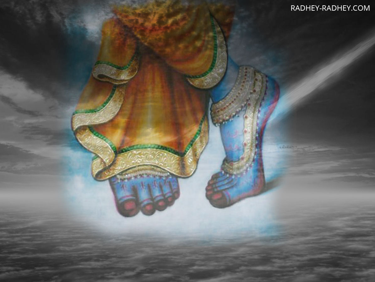 कान्हा के श्री चरणों की छवि