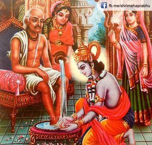 krishna sudama friendship  कृष्णा को एक अभिशाप से बचने के लिए सुदामा ने खुद एक दरिद्र का जीवन चुन लिया। 160 1 300x286